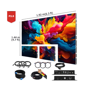 नई 95 इंच की एलईडी स्क्रीन दीवार <span class=keywords><strong>4</strong></span>, 3 इनडोर स्क्रीन एचडी डिस्प्ले स्क्रीन वीडियो दीवार p1.8 p2 p2 p2.5 p3 एलईडी डिस्प्ले पैनल - Product Image 3