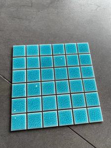 לצבוע פושאן וילה כיכר ירוק פורצלן בריכת פסיפס טייל קרח סדק כחול בריכת טייל קרמיקה - Product Image 2