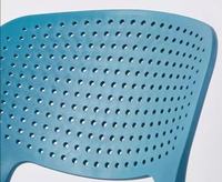 Chaise de salle à manger en polypropylène empilable à dossier perforé de haute qualité à prix avantageux HANYEE, chaise en PP pour restaurant