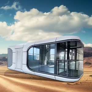 Espace commercial préfabriqué intelligent de maison de capsule de vie de luxe modulaire portative pour le matériel de panneau sandwich fait de centres commerciaux d'hôtels - Product Image 2