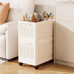 Boîte de rangement pliable en <span class=keywords><strong>plastique</strong></span> d'extérieur <span class=keywords><strong>avec</strong></span> poulie, <span class=keywords><strong>couvercle</strong></span> rectangulaire, style européen - Product Image 3