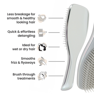 Cepillo Desenredante Original Wet Brush, Cerdas Ultrasuaves Plateadas que Deslizan por los Enredos, Cepillo <span class=keywords><strong>para</strong></span> Desenredar el Cabello <span class=keywords><strong>para</strong></span> Todo Tipo de Cabello - Product Image 4