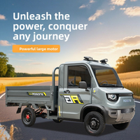 Nouveau camionnette électrique mini 2000W 2025, 45 km/h, à basse vitesse, avec benne de 1,8 m pour usage agricole, livraison et personnel
