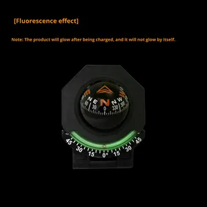 Uiterst Nauwkeurig Twee-In-Één Auto Kompas Met Inliniemeter Geleidebal Opvouwbaar Nieuwe Zakauto Navigatiebenodigdheden - Product Image 4