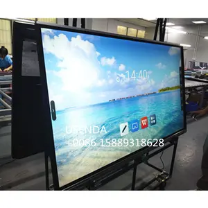 65 inch interactive flat panel display smart board wireless interactive screen price