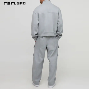 Conjunto de Ropa de Trabajo de 2 Piezas para Hombre, Pantalones Cargo Estampados de Talla Grande, Camisa de Manga Larga con Múltiples Bolsillos, Ropa Deportiva Ecológica - Product Image 4