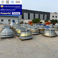 Pièces de rechange moulées pour machines minières : Pièces d'usure pour concasseur à cône, Revêtement de bol, Mantle et Concave, à prix d'usine