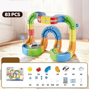 Pista de Carreras Magnética para Niños, Bloques de Construcción Magnéticos, Pista de Carreras Antigravedad, Cubo de Gravedad Eléctrico Ecológico de Plástico - Product Image 4
