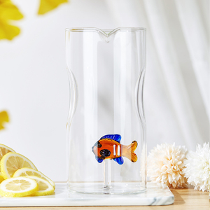 Tazza per Acqua in Vetro Trasparente a Forma di Pesce Oceanico, Tazze da Caffè Uniche per Regali Quotidiani e Decorazioni Matrimoniali - Product Image 2