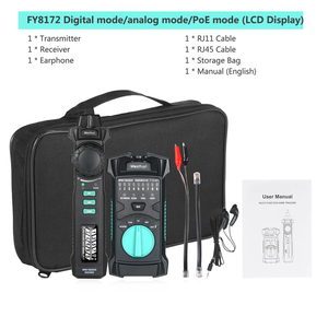 FY8172 Telecom Tool RJ45 RJ11 STP UTP LAN Diagnose ton Tracer Netzwerk kabel <span class=keywords><strong>tester</strong></span> Wire Tracer PoE Living Detection - Product Image 6