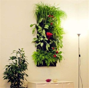 Bac de jardinage Vertical en feutre, 7 poches, récipients de fleurs <span class=keywords><strong>suspendus</strong></span>, pour jardinage, terrain vert - Product Image 6