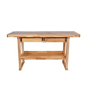 Banc de travail en bois robuste avec tiroirs et étagère pour la menuiserie et la métallurgie - Product Image 3