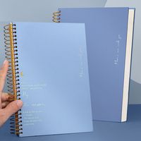 Vente en gros de fournitures de bureau Cahier de revues A4 à couverture rigide en spirale Cahier à spirale imprimé personnalisé de qualité supérieure pour étudiant