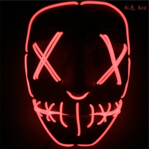 Halloween Promotion!! Offre Spéciale <span class=keywords><strong>La</strong></span> <span class=keywords><strong>Purge</strong></span> Led Lumineux Lumineux Parti EL Fil Néon Masque - Product Image 6