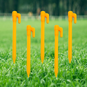 Tent <b>Peg</b> Plastic Yellow Outdoor Camping <b>Ground</b> Stake All Seasons Use - Product Image 5
