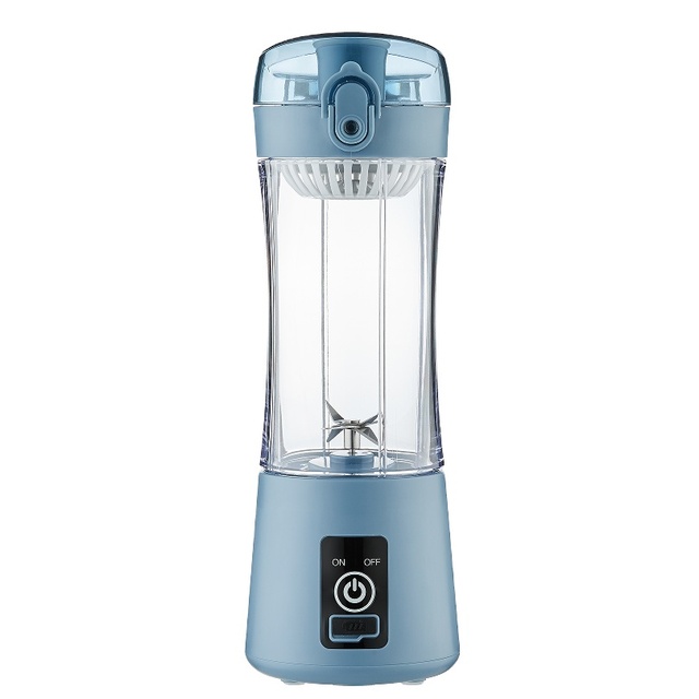Portable Electric Blender with Automatic Low Noise 6 Blades Push Button Control Plastic Container
