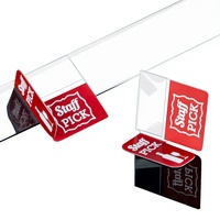 Étiquettes suspendues en PVC pour étagères / Panneaux d'affichage pour étagères / Panneaux oscillants pour étagères de supermarché