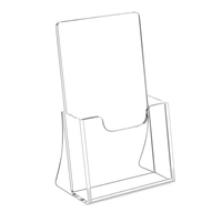 Support de brochure en acrylique transparent, présentoir de brochure en acrylique transparent, support de dépliant de table en acrylique, support de livret, support de prospectus, support de menu