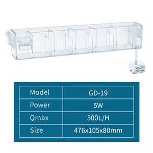 กล่องกรองพลาสติก Jeneca <span class=keywords><strong>GD19</strong></span> แบบกรองด้านบนสำหรับตู้ปลา 5W สามารถแขวนภายนอกตู้ปลาได้ - Product Image 3