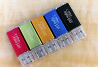 Lecteur de cartes personnalisable à double panneau à grande vitesse Couleurs vives Sortie d'usine Coque métallique Prend en charge les lumières haute visibilité SD TF