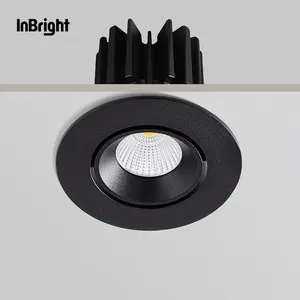 Round Housing Dimmable Recessed LED Spotlight Australian Standard 12W 15W Adjustable Die-Cast Aluminum Anti-Glare Spot Light
