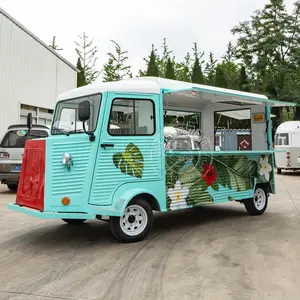 Camion de nourriture électrique service à guichet unique Café commercial avec appareils Van Catering Cart Street Selling trailer