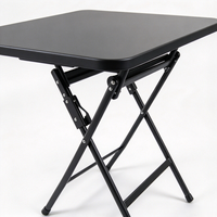 Table à manger pliante moderne en métal pour la décoration intérieure, portable, imperméable et durable, idéale pour la salle à manger