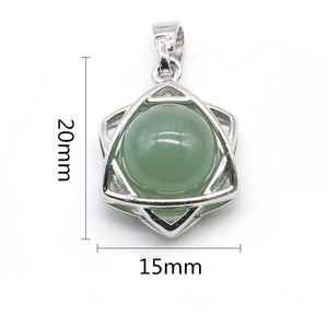 Stella <span class=keywords><strong>di</strong></span> David ciondolo in pietra naturale collana <span class=keywords><strong>di</strong></span> cordoncino in pelle con agata <span class=keywords><strong>di</strong></span> <span class=keywords><strong>cristallo</strong></span> verde aventurina ametista <span class=keywords><strong>occhio</strong></span> <span class=keywords><strong>di</strong></span> <span class=keywords><strong>tigre</strong></span> & lapislazzuli - Product Image 4