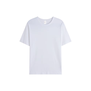 T-shirt en tricot pour homme de haute qualité 100% coton uni à col roulé formel à manches courtes coupe classique - Product Image 3
