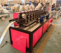 Machine de profilage rapide pour cadre de registre à profil C multi-tailles avec PLC pour la production de registres HVAC