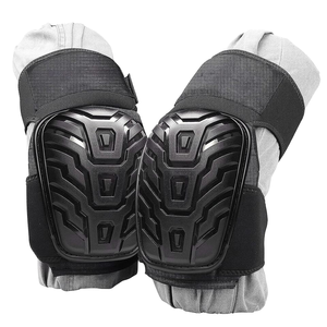 Joelheiras Profissionais HASAKI com Espuma Espessa e Gel, Impermeáveis, Antiderrapantes, com Fecho de Velcro para Proteção na Construção - Product Image 1