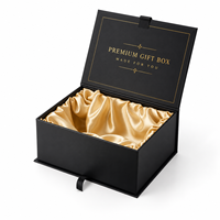 Boîte cadeau magnétique de luxe personnalisée pour perruque avec finition mate en carton et doublure en satin de soie