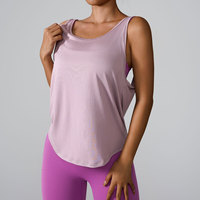 Gilet de yoga sexy ample et ajouré pour femmes, haut de beauté, léger, confortable et respirant, débardeurs, top en vente en Europe