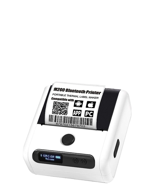 M200 USB Thermal Label Printer 72mm ROHS Certified Jewelry QR Code Clothing Barcode Sticker Maker