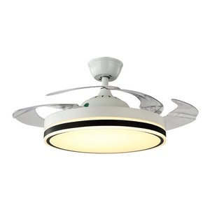 Invisible <b>Ceiling</b> Fan <b>Light</b> LED Flush Mount <b>Remote</b> <b>Control</b> For Living Room Bedroom Home Use 10-15 Sqm - Product Image 2
