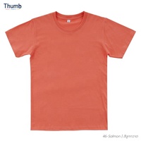 T-shirt personnalisé avec logo imprimé, fabriqué en Thaïlande, 100% coton pastel, impression sérigraphique, jersey décontracté chic, col rond, manches courtes, uni
