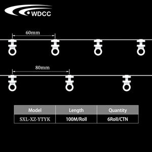 Oem S Fold Curtains Runner Aluminum Curtain Wave Runner Pom Runners for Ripple Fold Curtains - Product Image 2