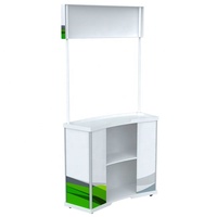 Comptoir promotionnel portable en PVC, pliable, pour exposition et dégustation en supermarché