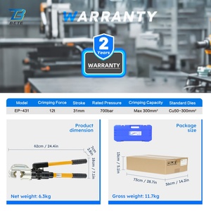 Sách hướng dẫn sử dụng máy ép thủy lực BETE EP-431 12 tấn, dụng cụ ép cáp điện bằng tay, do BETE sản xuất - Product Image 4