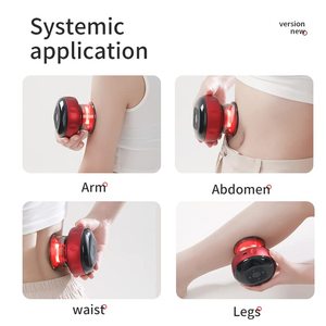 Set per Terapia di Coppettazione Elettrica con Luce Rossa e Coppette Riscaldate, Massaggiatore Intelligente con Telecomando e Custodia da Viaggio - Product Image 4