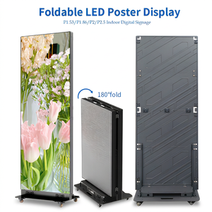 Afficheur LED pliable, machine publicitaire numérique, cadre personnalisé, haute luminosité, gestion à distance, utilisation en intérieur - Product Image 1