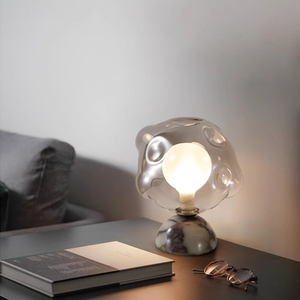 <strong>Table</strong> lamp Bedroom Bedside Lamp Italian <strong>Light</strong> Luxury High-end Sense Special-Shaped Hand-blown Glass Ball Room Atmosphere Lamp - Product Image 1