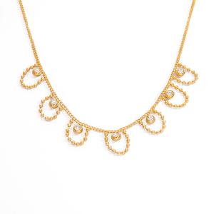 Chaîne de clavicule en or 18 carats exquise pour femmes, bijoux élégants en acier inoxydable haut de gamme, idée cadeau tendance - Product Image 5