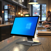 Mesin POS Pintar 15.6 inci Laris Manis, Wifi, Kasir Layar Sentuh Ganda, Sistem POS All in One Windows untuk Apotek dan Restoran