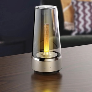Haut-parleur Bluetooth sans fil avec lumières LED effet flamme, lampe d'ambiance portable pour extérieur, lampe respirante pour la décoration de la pièce - Product Image 3