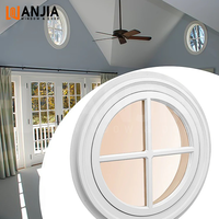 WANJIA Fenêtres résidentielles modernes en vinyle Style américain Chambre à coucher Fenêtre de maison en verre Fenêtre fixe