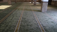 Tapis imprimé de conception de bande arabe de salle de prière pour le tapis de zone de prière de mosquée pour Masjid