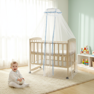 Moustiquaire respirante à couverture intégrale pour lit bébé |   Protection contre les insectes sûre et élégante pour les lits d'enfants - Product Image 1