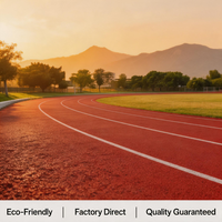 Piste de course communautaire en surface synthétique poreuse 14 mm de qualité professionnelle, fournie directement par l'usine pour les stades en Australie