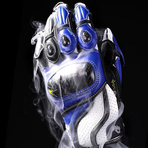 Gants de moto en cuir véritable en fibre de carbone pour hommes, modèle Alien Monster Flying Birds, équipement de moto, CE2 - Product Image 2